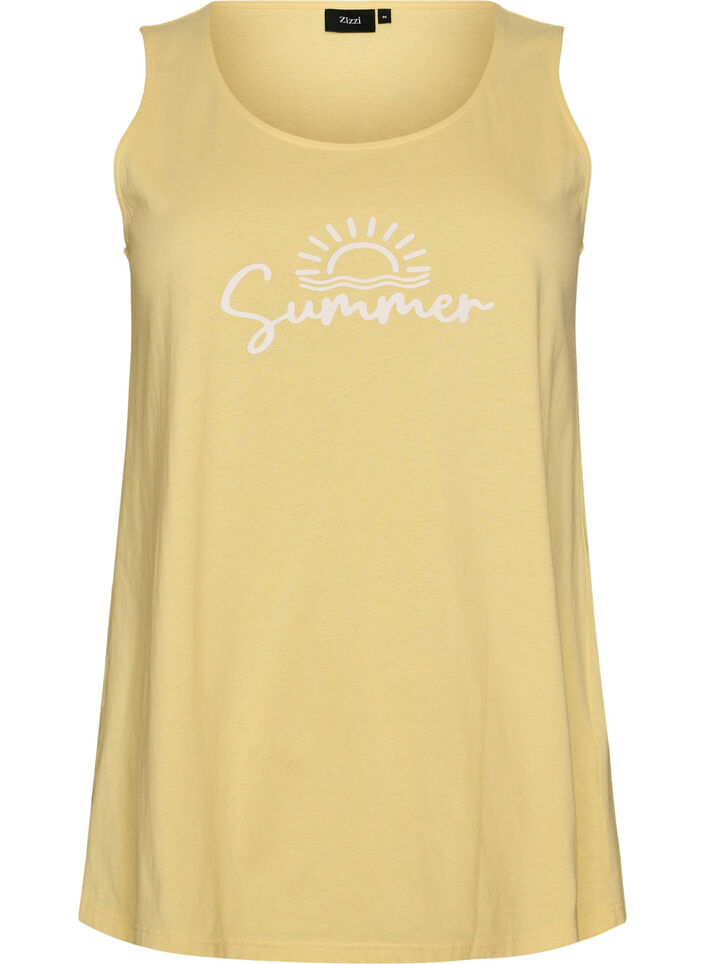 Bomullstopp med A-form, Gul, Packshot image number 0