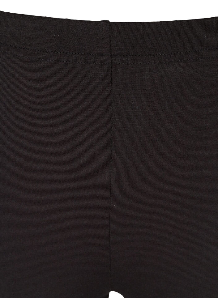 3/4-leggings med knapper, Svart, Packshot image number 2