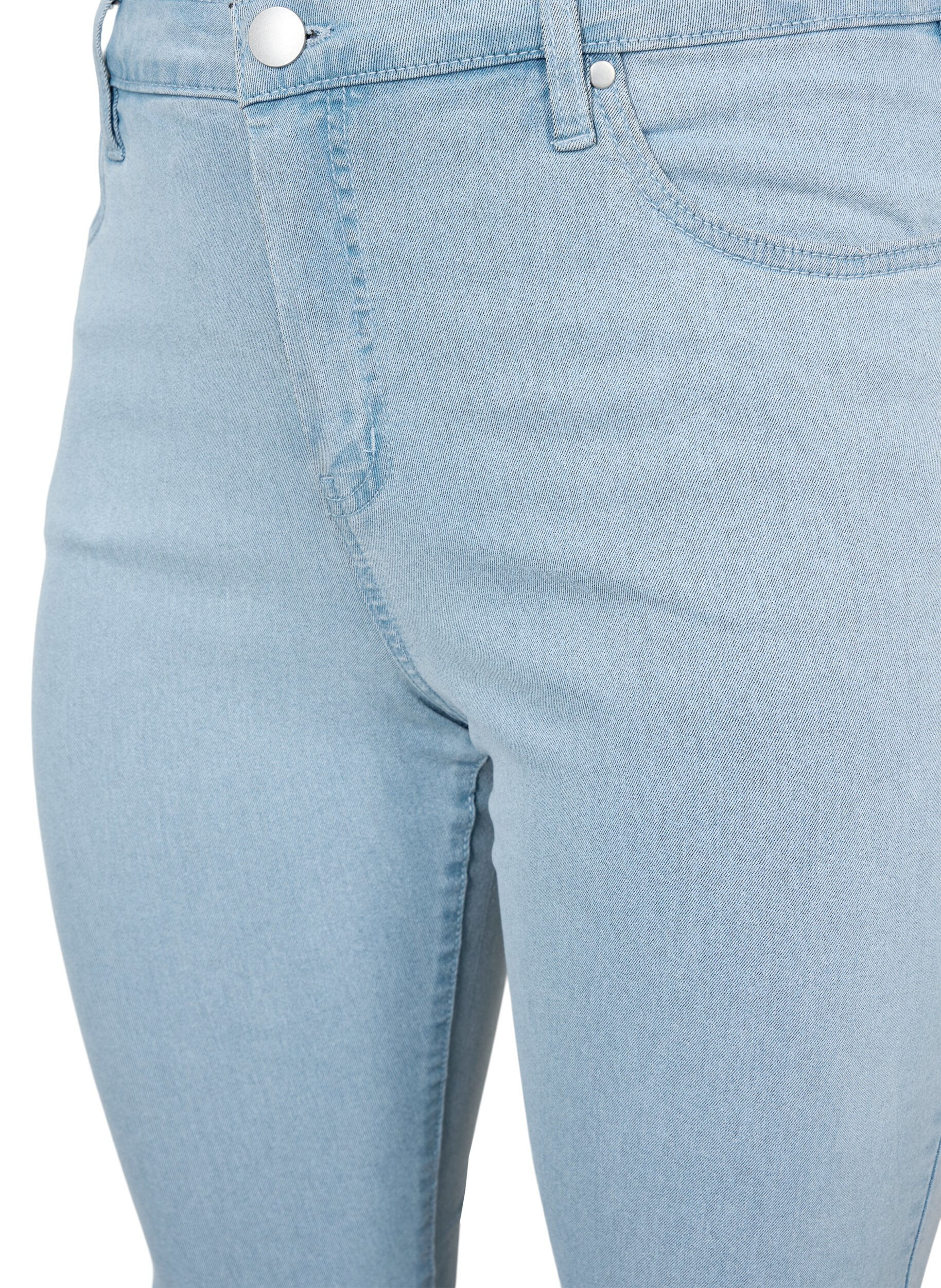 Zizzi Super slim Amy jeans med h&oslash;yt liv, Bl&aring;, Packshot image number 3