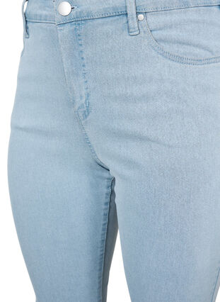 Zizzi Super slim Amy jeans med høyt liv, Blå, Packshot image number 3