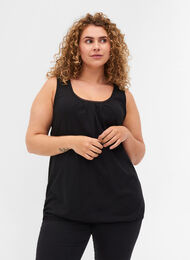 Topp med blondekant, Black, Model