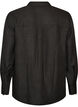 Loose fit skjorte med V-hals, Svart, Packshot image number 1