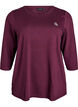Treningsbluse med 3/4-ermer, R&oslash;d, Packshot image number 0