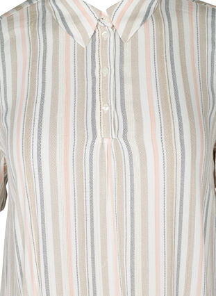 Kortermet tunika med striper, Striped As ss, Packshot image number 2