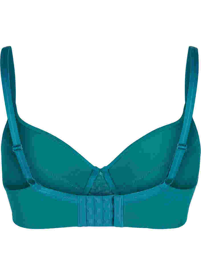 Blonde-BH med bøyle og vattering, Green-Blue Slate, Packshot image number 1
