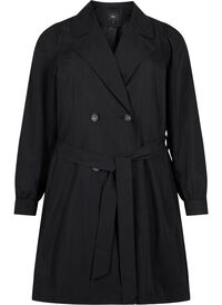 Trenchcoat med belte og lommer