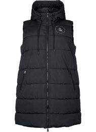 Sporty hettegenser med lommer, Black