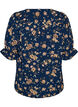 Skjortebluse med 1/2 ermer, Bl&aring;, Packshot image number 1