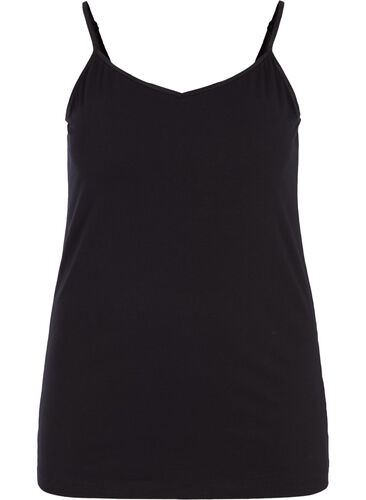 Basistopp i bomull, Black, Packshot image number 0