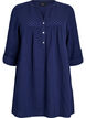Bomulds muslin-tunika med broderie anglaise, Bl&aring;, Packshot image number 0