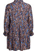A-line kjole med volangkrage, Blå, Packshot image number 1