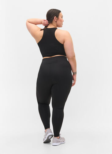 CORE, BASIC TIGHTS - Cropped treningstights , Black, Model image number 1