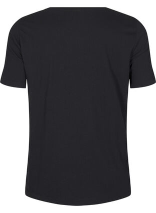 Zizzi FLASH - T-skjorte med motiv, Black Blessed , Packshot image number 1