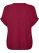 L&oslash;s bluse med korte ermer, R&oslash;d, Packshot image number 1