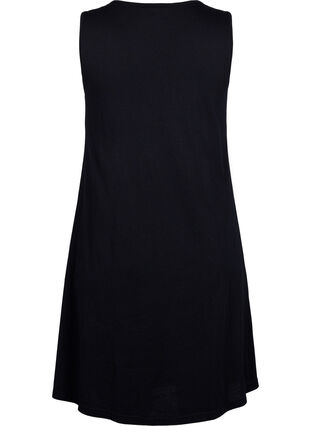 Ermeløs kjole i bomull med A-form, Black W. Summer, Packshot image number 1