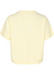 Strikket cardigan med korte ermer, Gul, Packshot image number 1