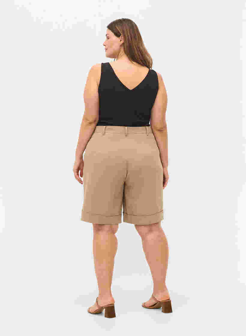 Shorts med påsydde lommer, Humus, Model image number 1
