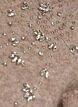 Strikkebluse med rhinesteiner og nagler, Beige, Packshot image number 2