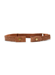 Flettet elastisk belte, Brown