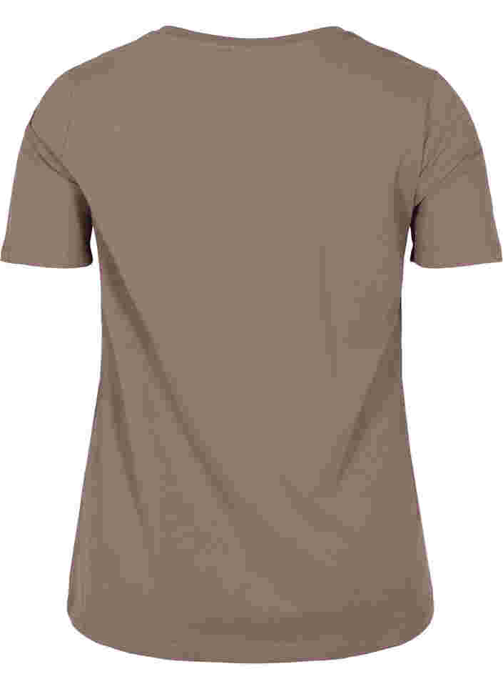 Basis T-skjorte med V-hals, Iron, Packshot image number 1