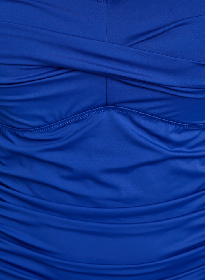 Polstret badedrakt med drapering, Blå, Packshot image number 2