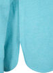 Strikket bluse med Raglan-ermer, Blue Curacao Mel., Packshot image number 3
