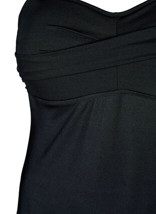 Zizzi Badedrakt med polstring og kontrastdetaljer, Svart, Packshot image number 2