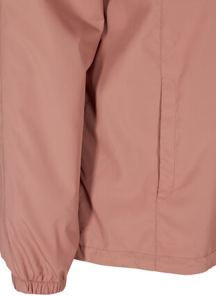 Kort jakke med glidelås og hette, Burlwood, Packshot image number 3