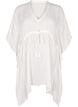 Strandponcho med knytebelte, Hvit, Packshot image number 0