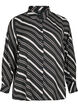 Stripete skjorte med lange ermer, Black Stripe, Packshot image number 0