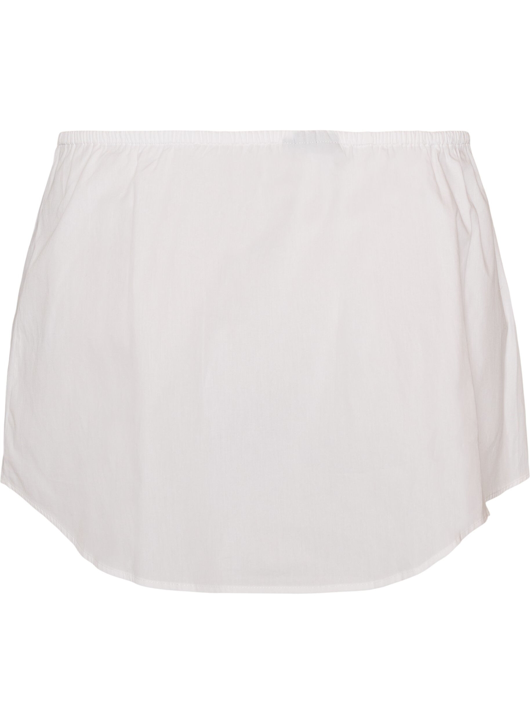 ZizziSkjorteforlenger i 100% bomull, Hvit, Packshot image number 1
