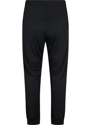 Pyjamas i bomull, Black, Packshot image number 1
