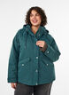 Polstret parkas med avtakbar hette, Gr&oslash;nn, Model image number 0