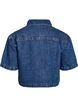 Kortermet denimjakke med knappelukking, Bl&aring;, Packshot image number 1