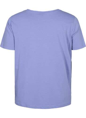 Kortermet T-skjorte med V-hals, Lavender Viloet, Packshot image number 1