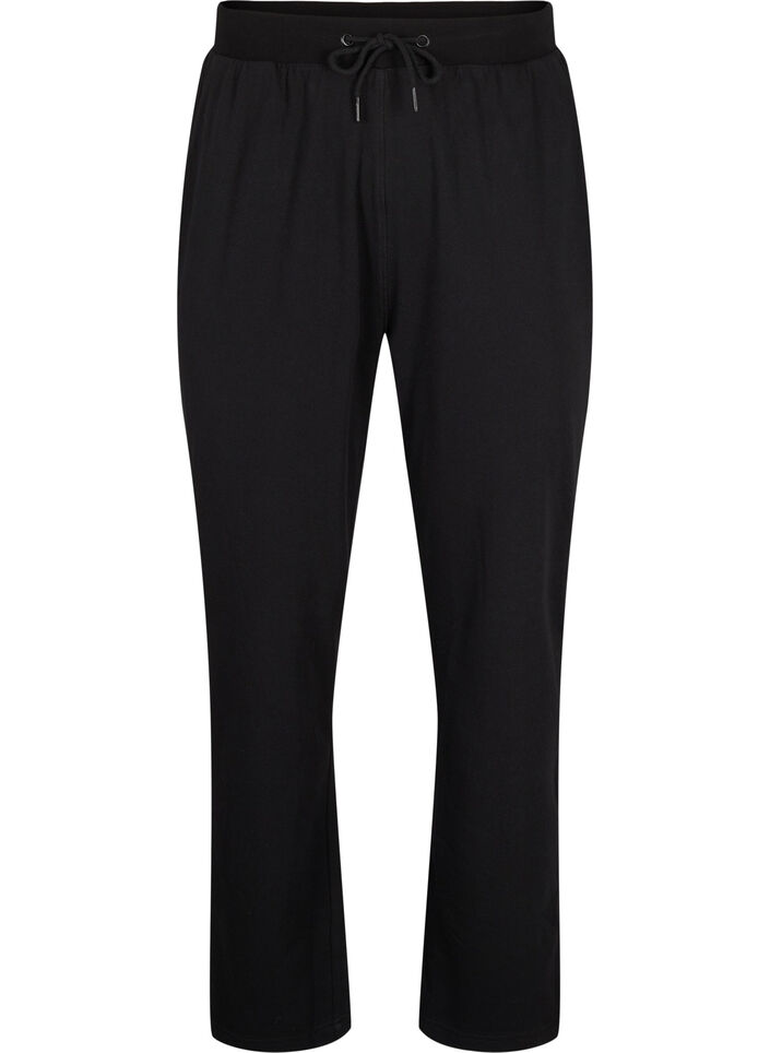 Løstsittende joggebukser med lommer, Svart, Packshot image number 0
