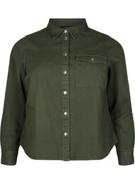 Canvasjakke med knapper, Forest Night