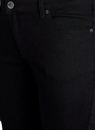 Zizzi Emily jeans i smal passform og normalt høy midje, Svart, Packshot image number 2