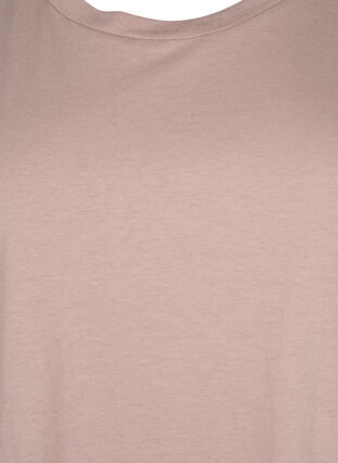 Kortermet T-skjorte i bomullsblanding, Desert Khaki, Packshot image number 2
