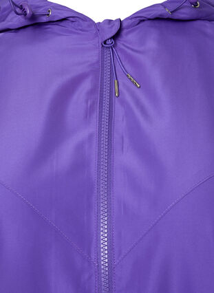 Kort jakke med hette og justerbar bunn, Purple Opulence, Packshot image number 2