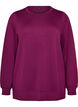 Langermet jersebluse med rund hals, Lilla, Packshot image number 0