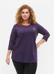 Treningsgenser med 3/4-ermer, Lilla, Model image number 0