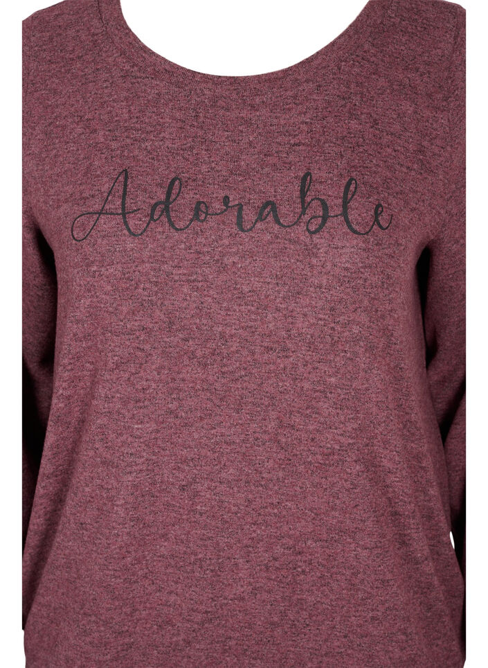 Melert genser i en viskosemiks, Port Royal Mel, Packshot image number 2