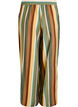 Bukse i viskose med striper og loose fit, Brun, Packshot image number 1