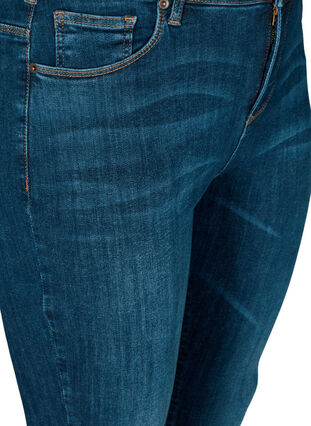 Super slim Amy jeans med høyt liv, Dark Blue, Packshot image number 2