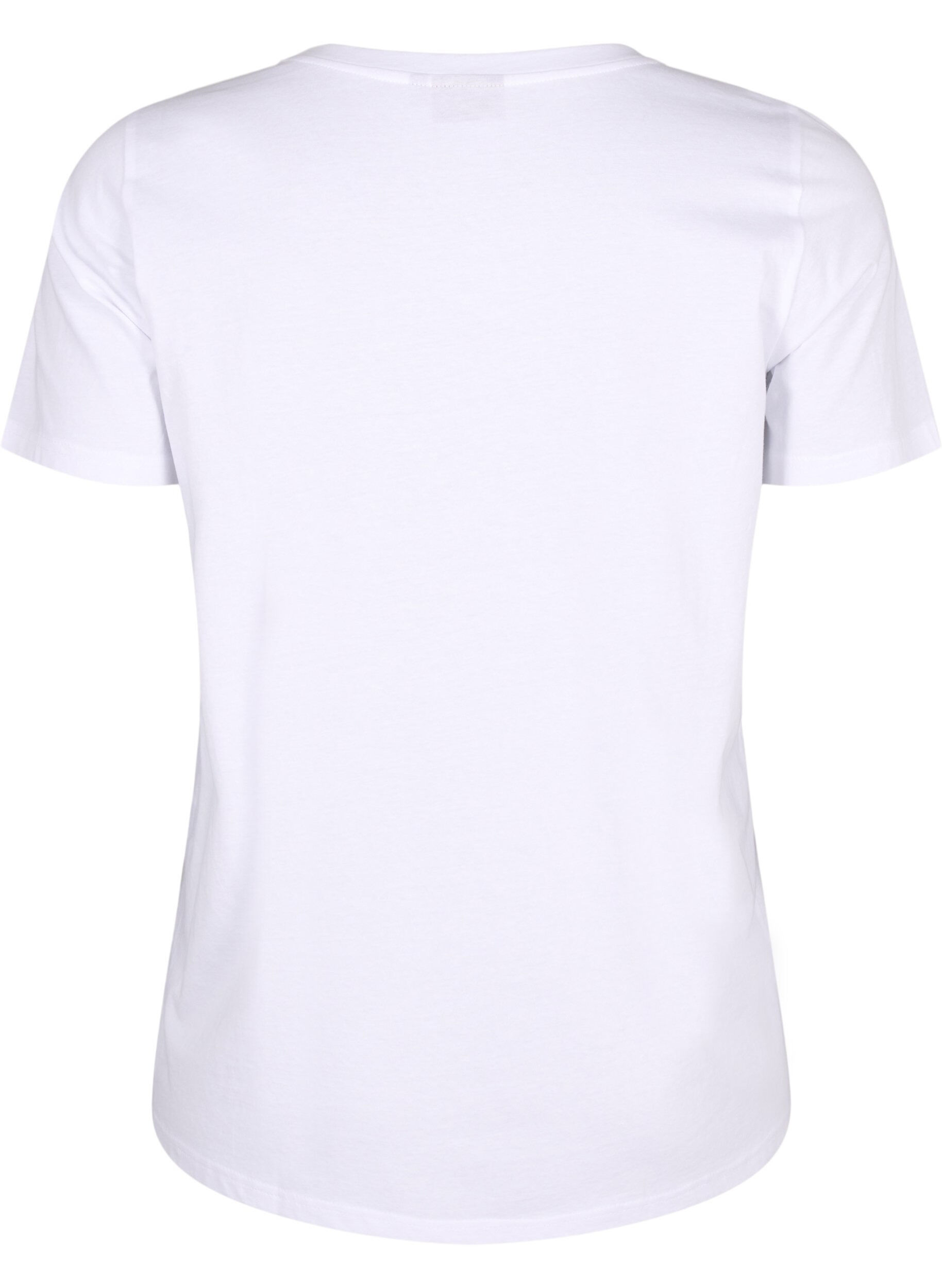 Zizzi T-skjorter med blomstermotiv, Bright W. w. Flower, Packshot image number 1