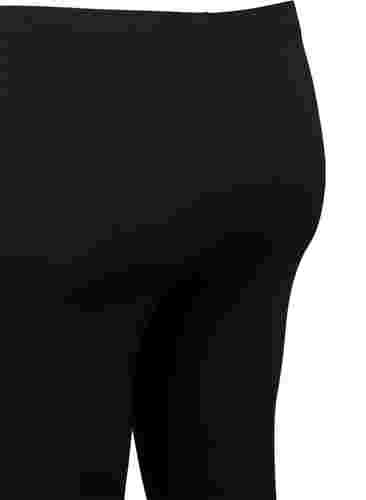 Leggings med 3/4-lengde og blondekant, 2 stk., Black / Black, Packshot image number 2
