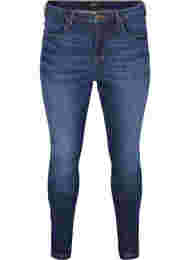 Super slim Amy jeans med høyt liv, Dark blue