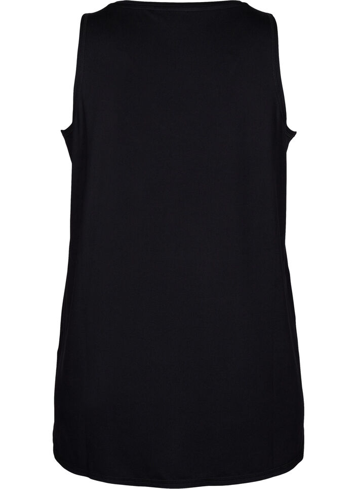 Treningsoverdel med v-hals, Black, Packshot image number 1