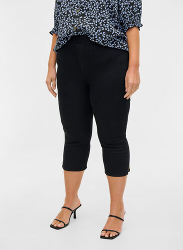 Capribukser i bomullsmiks, Black, Model image number 2
